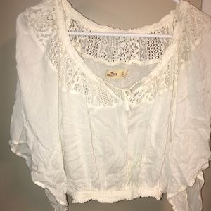 Runched, flowy, crop top